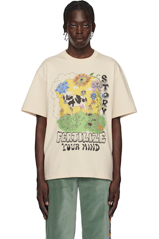 【関税込み】Story mfg. オフホワイト Grateful LS Tシャツ Off-White Grateful T-shirt by Story mfg. on Sale