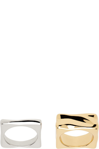 【関税込み】AMI Paris Brass Dune リングセット AMI ParisのBrass Dune リングセットがセール中