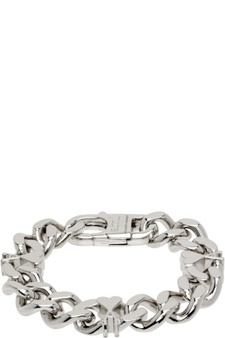 AMI PARIS シルバートーン カーブチェーン ブレスレット 人気 AMI ParisのAmi de Coeur チェーンブレスレットがセール中