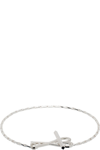 AMI Paris: シルバー Ami de Coeur ブラス チェーンブレスレット