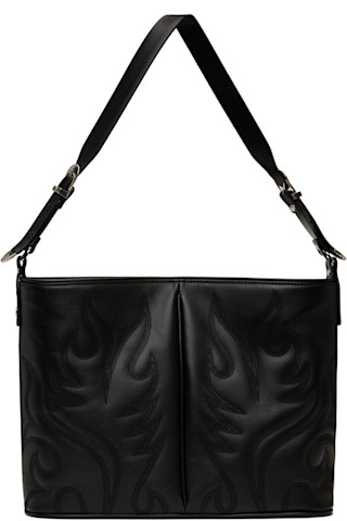 Toga Pulla: Black Western Half Bag | SSENSE Toga Pulla: Black Western Half Bag | SSENSE