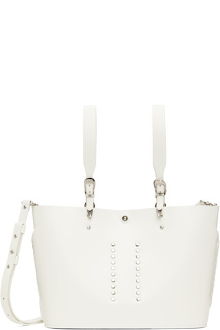 美品✨TOGA PULLA Leather Tote Bagスタッズ ホワイト TOGA PULLA LEATHER TOTE BAG 59,400yen LEATHER TOTE BAG STUDS MINI