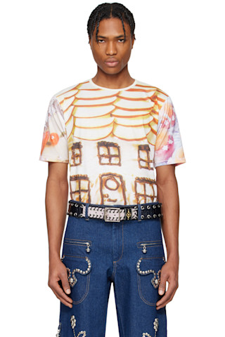 Chopova Lowena: マルチカラー 'Welcome Home' ジャージ 半袖Tシャツ