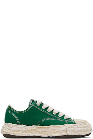 Maison MIHARA YASUHIRO: Green 'Peterson23' OG Sole Garment Maison MIHARA YASUHIRO: Green 'Peterson23' OG Sole Garment