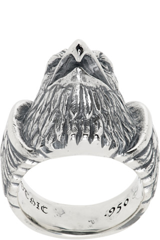 アクセサリー SILVER EAGLE
ASTATIC Eagle Pendant w/ 18K Gold - Native Feather | 日本のGoro's専門店