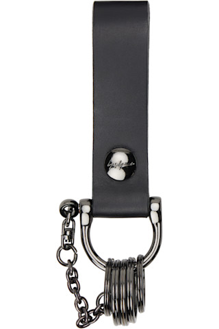 小物 YOHJI YAMAMOTO B LEATHER KEY CASE Yohji Yamamoto Y's BRASS Leather 3-station Key Ring (Y0-A19