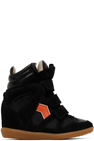 イザベルマラン　ブラック スエード レザー ハイカットスニーカー　39 イザベルマラン ブラック スエード レザー ハイカットスニーカー 39