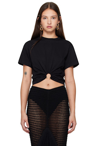 【関税込み】Rabanne ブラック Piercing Tシャツ Black Piercing T-shirt by Rabanne on Sale