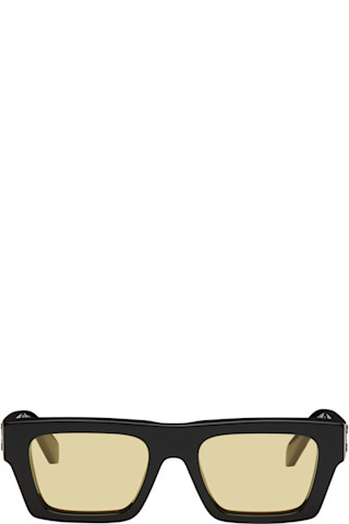 【関税込み】Off-White ブラック&イエロー Oregon サングラス Black & Yellow Oregon Sunglasses by Off-White on Sale
