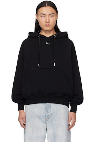 2025年春夏新作★Off-White★テープ アロー フーディー ブラック Off-Whiteのブラック バイブアロー フーディがセール中