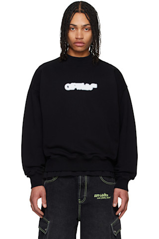 OFF-WHITE スプレーアロースウェットシャツ Off-Whiteのブラック Skate スプレーアロー スウェットシャツが