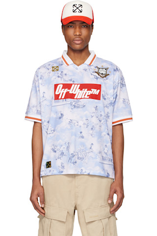 off-white オフホワイト ロゴ Fresco サッカーシャツ 関税送料込 251607M212002_1.jpg