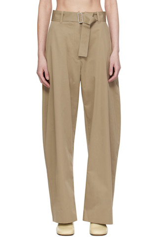【関税込み】Studio Nicholson ベージュ Doring トラウザーズ 251608F087008_1.jpg