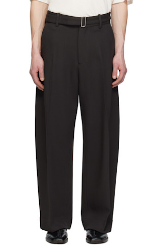 【関税込み】Loulou de Saison ブラック Sbiru トラウザーズ Studio Nicholsonのブラウン Vital トラウザーズがセール中