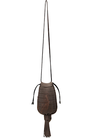 【関税込み】LEMAIRE ブラウン FILTエディション Octopus ポーチ LEMAIRE: Brown FILT Edition Octopus Pouch | SSENSE