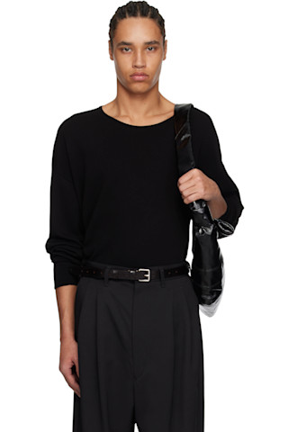 Pull Homme En Tricot Fin Coton - Manches Longues, Motif Torsadé, Basique Pour Loisirs Et Hiver