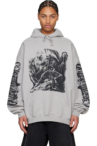 VETEMENTS♡ グレー Goth オーバーサイズ フーディ 251669M202012_1.jpg