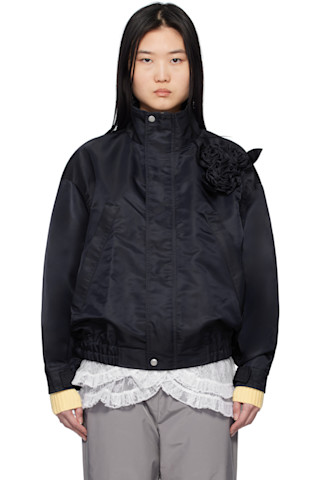 SANDY LIANG★Carlton ジャケットネイビー Navy Carlton Jacket by Sandy Liang on Sale