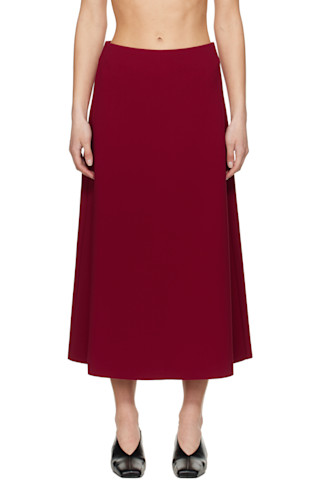 【関税込み】Birrot レッド Lay2 A ミディアムスカート 251680F092001_1.jpg