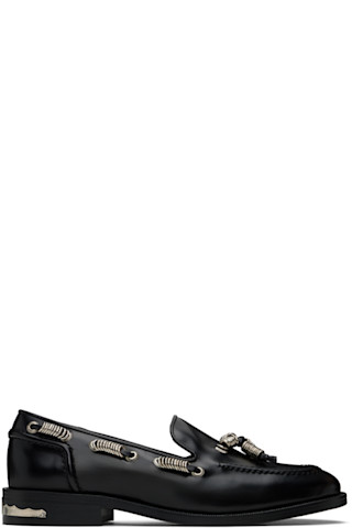 【関税込み】Toga Virilis ブラック Oリング ローファー Black O-ring Loafers by Toga Virilis on Sale