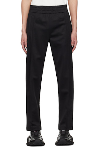 【関税込み】Palm Angels パープル ビスコース ラウンジパンツ Palm Angelsのブラック Curved Logo トラックパンツがセール中