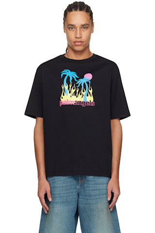 Tシャツ・カットソー Palm Angels BURNING OASI SLIM TEE (PMAA089S25JER002 1084) 251695M213018_1.jpg