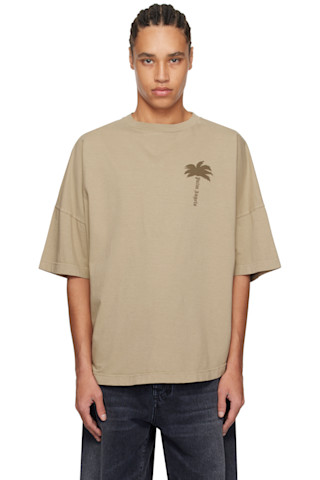 【Palm Angels】Tシャツ - ブラウン 251695M213021_1.jpg