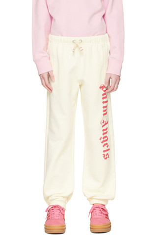 Palm Angels 오프 화이트 스웨트팬츠