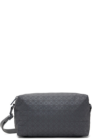 BAO BAO ISSEY MIYAKE: Gray Saddle One-Tone Bag | SSENSE BAO BAO ISSEY MIYAKE: Gray Saddle One-Tone Bag | SSENSE