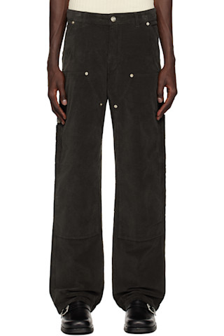 Wales Bonner: ブラウン Kingston トラウザーズ | SSENSE 日本