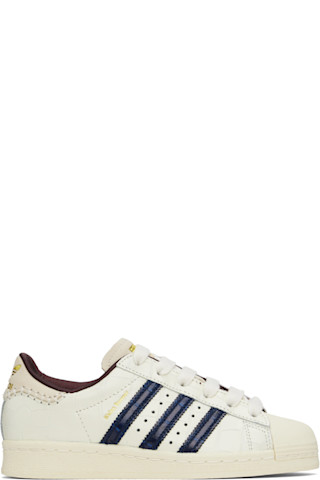 Wales Bonner: White adidas Originals Edition Superstar Wales Bonner: White adidas Originals Edition Superstar