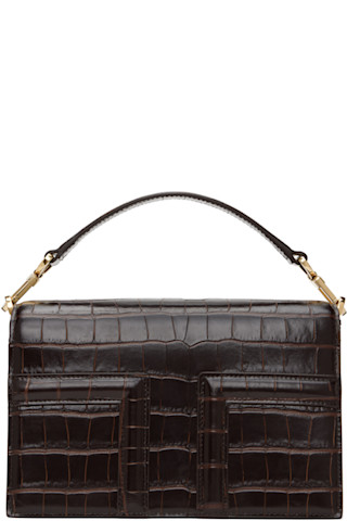 TOTEME: Brown Mini T-Flap Bag | SSENSE