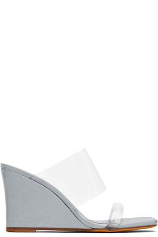 마리아나 나시르 자데 블루 올림피아 웨지힐 샌들