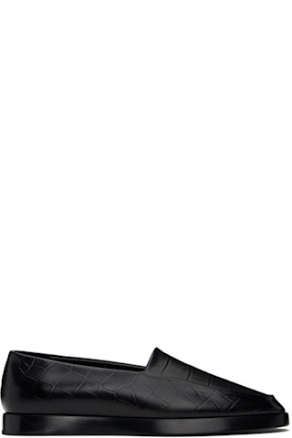 【関税込み】Fear of God ブラック Dress ローファー Black Dress Loafers by Fear of God on Sale