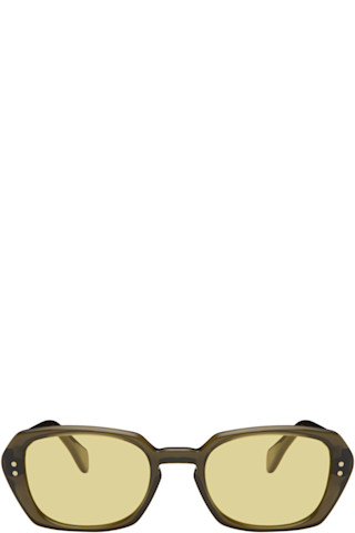 OUR LEGACY: Black & Yellow Earth Sunglasses | SSENSE OUR LEGACY: Black & Yellow Earth Sunglasses | SSENSE