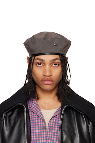 OUR LEGACY レザートリムベレー帽 OUR LEGACY レザートリムベレー帽 OUR LEGACY アワーレガシー 取り扱い