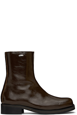 【関税込み】OUR LEGACY ブラウン Camion ブーツ OUR LEGACY: Brown Camion Boots | SSENSE