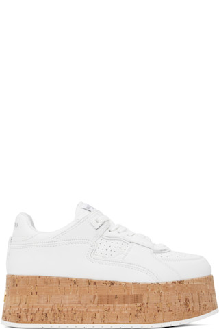 ■VALENTINO GARAVANI■Freedots XLプラットフォーム スニーカー Valentino Garavani Freedots XL leather platform sneakers