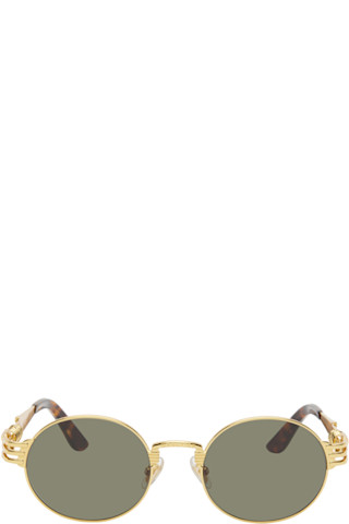 Jean Paul Gaultier 56-6106 サングラス ゴールド Double Ressort 56-6106 Gold - eye-oo.com