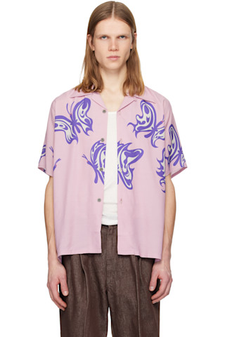 Pink Kae Tanaka Edition S/S One-Up Shirt by NEEDLES on Sale
