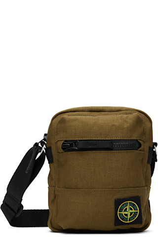 【Stone 】カーキ Resin Treated CORDURA 1500 バッグ Khaki Resin Treated CORDURA 1500 Bag by Stone Island on Sale
