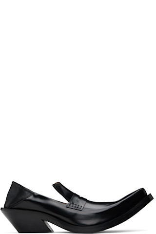 EGONlab: Black Spike Loafers | SSENSE EGONlab: Black Spike Loafers | SSENSE