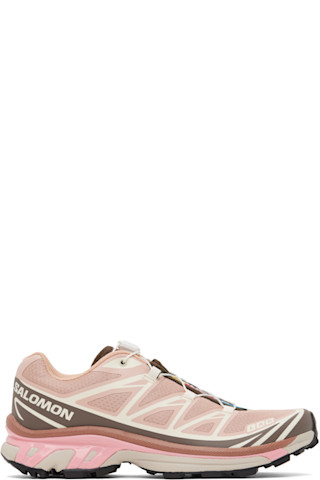 Salomon: Pink XT-6 Sneakers | SSENSE