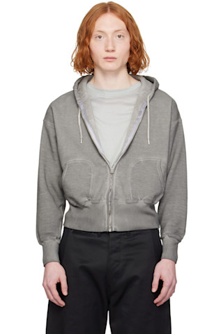 Taiga Takahashi: Gray Lot. 615 Hoodie | SSENSE Taiga Takahashi: Gray Lot. 615 Hoodie | SSENSE