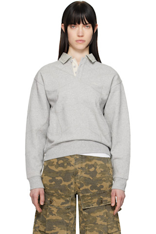DIME SSENSE グレー Wave ラガーシャツ Dimeのグレー Wave ラガーシャツがセール中