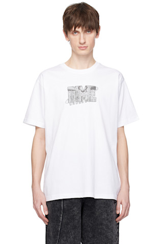 【関税込み】Dime ホワイト サテン Tシャツ 251841M213036_1.jpg