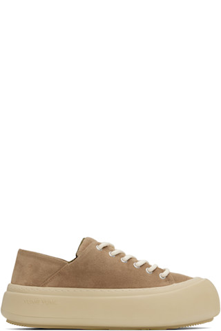 Brown Goofy Sneakers by YUME YUME on Sale
