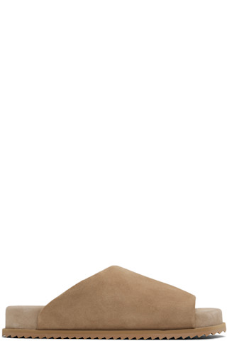 【関税込み】YUME YUME ベージュ Finn スライドサンダル Beige Finn Slider Sandals by YUME YUME on Sale