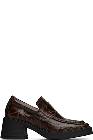 【Miista】ブラウン Karina ローファー Karina Black Brown Loafers | Miista