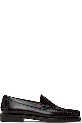【関税込み】Sebago バーガンディ Frank ローファー Sebago: バーガンディ Frank ローファー | SSENSE 日本